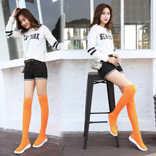 Load image into Gallery viewer, SHANTA Women Sock Boots 2019 New Stretch Fabric Shoes Slip On Over the Knee Boots Women Pumps Boots For Womens - UK Fashion Market