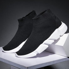 Load image into Gallery viewer, SHANTA Women Sock Boots 2019 New Stretch Fabric Shoes Slip On Over the Knee Boots Women Pumps Boots For Womens - UK Fashion Market