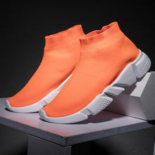 Load image into Gallery viewer, SHANTA Women Sock Boots 2019 New Stretch Fabric Shoes Slip On Over the Knee Boots Women Pumps Boots For Womens - UK Fashion Market