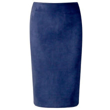 Load image into Gallery viewer, Neophil 2020 Summer Women Suede Midi Pencil Skirt High Waist Gray Pink XXL Sexy Style Stretch Wrap Ladies Office Work Saia S1009 - UK Fashion Market
