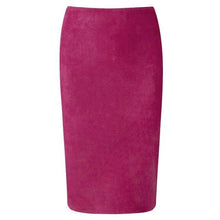 Load image into Gallery viewer, Neophil 2020 Summer Women Suede Midi Pencil Skirt High Waist Gray Pink XXL Sexy Style Stretch Wrap Ladies Office Work Saia S1009 - UK Fashion Market