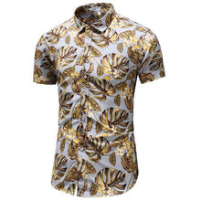 Load image into Gallery viewer, Shirt Men 2019 Summer New Short Sleeve Hawaiian Shirt Mens Casual Button Down Dress Shirts for Holiday Chemise 7XL - UK Fashion Market