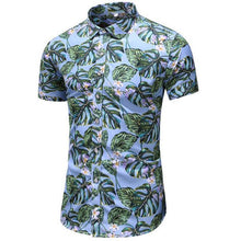 Load image into Gallery viewer, Shirt Men 2019 Summer New Short Sleeve Hawaiian Shirt Mens Casual Button Down Dress Shirts for Holiday Chemise 7XL - UK Fashion Market