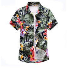 Load image into Gallery viewer, Shirt Men 2019 Summer New Short Sleeve Hawaiian Shirt Mens Casual Button Down Dress Shirts for Holiday Chemise 7XL - UK Fashion Market
