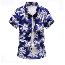 Load image into Gallery viewer, Shirt Men 2019 Summer New Short Sleeve Hawaiian Shirt Mens Casual Button Down Dress Shirts for Holiday Chemise 7XL - UK Fashion Market