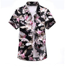 Load image into Gallery viewer, Shirt Men 2019 Summer New Short Sleeve Hawaiian Shirt Mens Casual Button Down Dress Shirts for Holiday Chemise 7XL - UK Fashion Market