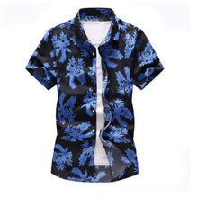Load image into Gallery viewer, Shirt Men 2019 Summer New Short Sleeve Hawaiian Shirt Mens Casual Button Down Dress Shirts for Holiday Chemise 7XL - UK Fashion Market