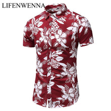 Load image into Gallery viewer, Summer New Arrival Shirts Men 2020 Fashion Print Short Sleeve Hawaiian Shirt Male Casual Flower Slim Fit Beach Shirts Plus M-7XL - UK Fashion Market