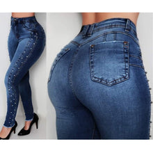 Load image into Gallery viewer, Women high waist jeans