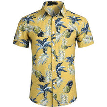 Load image into Gallery viewer, Hawaiian Shirts Mens Tropical Pink Floral Beach Shirt Summer Short Sleeve Vacation Clothing Casual Hawaii Shirt Men USA Size XXL - UK Fashion Market