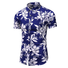 Load image into Gallery viewer, Summer New Arrival Shirts Men 2020 Fashion Print Short Sleeve Hawaiian Shirt Male Casual Flower Slim Fit Beach Shirts Plus M-7XL - UK Fashion Market
