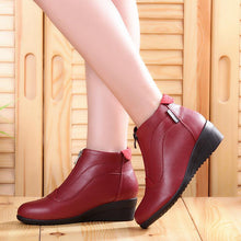 Load image into Gallery viewer, Winter Boots Women 2019 Women Snow Boots Wedge Heels Winter Shoes Women Warm Fur Casual Shoes Zip Women's Shoes Botas Mujer - UK Fashion Market