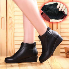Load image into Gallery viewer, Winter Boots Women 2019 Women Snow Boots Wedge Heels Winter Shoes Women Warm Fur Casual Shoes Zip Women's Shoes Botas Mujer - UK Fashion Market