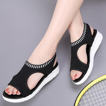 Load image into Gallery viewer, Women Sandals 2019 New Female Shoes Woman Summer Wedge Comfortable Sandals Ladies Slip-on Flat Sandals Women Sandalias - UK Fashion Market