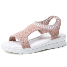 Load image into Gallery viewer, Women Sandals 2019 New Female Shoes Woman Summer Wedge Comfortable Sandals Ladies Slip-on Flat Sandals Women Sandalias - UK Fashion Market