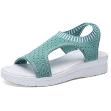Load image into Gallery viewer, Women Sandals 2019 New Female Shoes Woman Summer Wedge Comfortable Sandals Ladies Slip-on Flat Sandals Women Sandalias - UK Fashion Market