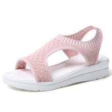 Load image into Gallery viewer, Women Sandals 2019 New Female Shoes Woman Summer Wedge Comfortable Sandals Ladies Slip-on Flat Sandals Women Sandalias - UK Fashion Market