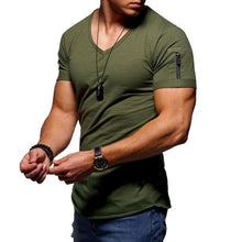 Load image into Gallery viewer, 2020 new men's V-neck T-shirt - UK Fashion Market