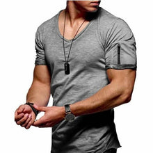 Load image into Gallery viewer, 2020 new men's V-neck T-shirt - UK Fashion Market
