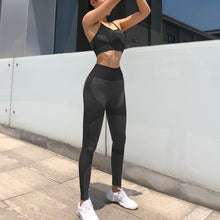 Load image into Gallery viewer, 2 Piece Yoga Set Sports Bra and Leggings Jogging Women Gym Set Clothes Seamless Workout Sports Tights Women Fitness Sports Suit - UK Fashion Market