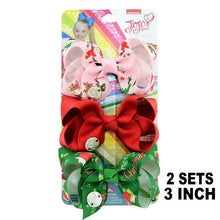 Load image into Gallery viewer, 6 Pieces/Set JoJo Bows Jojo Siwa Rainbow Printed Knot Ribbon Bow For Girls Handmade Boutique Hair Clip Children Hair Accessories - UK Fashion Market