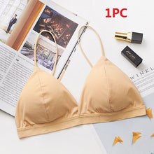 Load image into Gallery viewer, GUMPRUN Seamless Soft Bras for Women Thin Strap Wireless Push Up Bra Backless Comfort Underwear Bralette Sexy Lingerie - UK Fashion Market