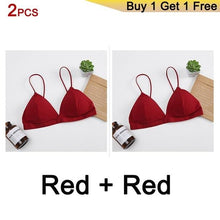Load image into Gallery viewer, GUMPRUN Seamless Soft Bras for Women Thin Strap Wireless Push Up Bra Backless Comfort Underwear Bralette Sexy Lingerie - UK Fashion Market