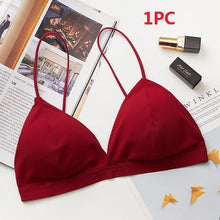 Load image into Gallery viewer, GUMPRUN Seamless Soft Bras for Women Thin Strap Wireless Push Up Bra Backless Comfort Underwear Bralette Sexy Lingerie - UK Fashion Market