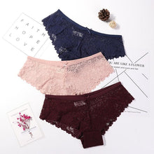 Load image into Gallery viewer, Sexy Lace Panties Women Fashion Cozy Lingerie Tempting Briefs High Quality Women's Underpant Low Waist Intimates Underwear - UK Fashion Market