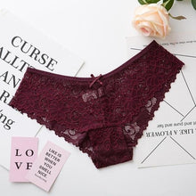 Load image into Gallery viewer, Sexy Lace Panties Women Fashion Cozy Lingerie Tempting Briefs High Quality Women's Underpant Low Waist Intimates Underwear - UK Fashion Market