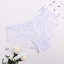 Load image into Gallery viewer, Plus Size S/XL Fashion High Quality Women's Panties Transparent Underwear Women Lace Soft Briefs Sexy Lingerie intimates - UK Fashion Market