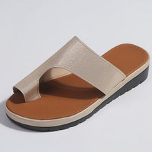 Load image into Gallery viewer, Women PU Leather Shoes Comfy Platform Flat Sole Ladies Casual Soft Big Toe Foot Correction Sandal Orthopedic Bunion Corrector - UK Fashion Market