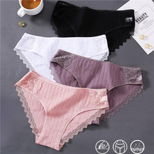 Load image into Gallery viewer, New Sexy Lace Panties For Women Girls Underwear Cotton Panty 2019 Soild Elasticity Comfortable Low-Rise Lingerie Panties M L XL - UK Fashion Market