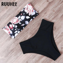 Load image into Gallery viewer, RUUHEE Bandage Bikini Swimwear Women Swimsuit High Waist Bikini Set 2019 Bathing Suit Push Up Maillot De Bain Femme Beachwear - UK Fashion Market