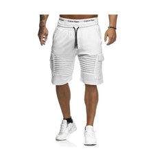 Load image into Gallery viewer, Summer Shorts Men Casual Shorts Trunks Fitness Workout Beach Shorts Man Breathable Cotton Gym Short Trousers Stripe shorts - UK Fashion Market