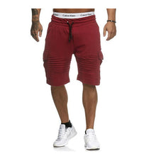 Load image into Gallery viewer, Summer Shorts Men Casual Shorts Trunks Fitness Workout Beach Shorts Man Breathable Cotton Gym Short Trousers Stripe shorts - UK Fashion Market