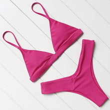 Load image into Gallery viewer, OMKAGI Brand Swimwear Women Swimsuit Sexy Push Up Micro Bikinis Set Swimming Bathing Suit Beachwear Summer Brazilian Bikini 2019 - UK Fashion Market