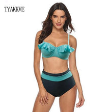 Load image into Gallery viewer, TYAKKVE Sexy 2019 Bikini Set Swimwear Women Print Swimsuit Push Up Polka Dots Bikini Plus Size BathingSuit Beachwear Biquini 3XL - UK Fashion Market