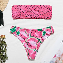 Load image into Gallery viewer, Bikinx Bandeau swimwear women push up swimsuit female Cactus Print micro bikini 2020 sexy bathing suit beach bathers Biquini new - UK Fashion Market