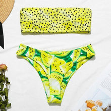Load image into Gallery viewer, Bikinx Bandeau swimwear women push up swimsuit female Cactus Print micro bikini 2020 sexy bathing suit beach bathers Biquini new - UK Fashion Market