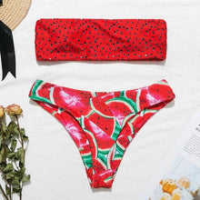 Load image into Gallery viewer, Bikinx Bandeau swimwear women push up swimsuit female Cactus Print micro bikini 2020 sexy bathing suit beach bathers Biquini new - UK Fashion Market