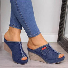 Load image into Gallery viewer, New Arrival 2020 Women's Sandals Women Summer Fashion Leisure Fish Mouth Sandals Thick Bottom Slippers Wedges Shoes Women - UK Fashion Market