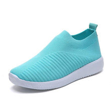 Load image into Gallery viewer, Women shoes 2020 new knitted slip on flat shoes woman tenis feminino casual mesh walking footwear sneakers women vulcanize shoes - UK Fashion Market