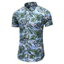 Load image into Gallery viewer, Summer New Arrival Shirts Men 2020 Fashion Print Short Sleeve Hawaiian Shirt Male Casual Flower Slim Fit Beach Shirts Plus M-7XL - UK Fashion Market