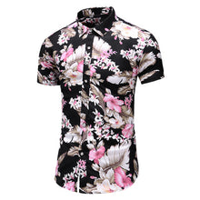 Load image into Gallery viewer, Summer New Arrival Shirts Men 2020 Fashion Print Short Sleeve Hawaiian Shirt Male Casual Flower Slim Fit Beach Shirts Plus M-7XL - UK Fashion Market