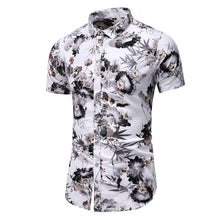 Load image into Gallery viewer, Summer New Arrival Shirts Men 2020 Fashion Print Short Sleeve Hawaiian Shirt Male Casual Flower Slim Fit Beach Shirts Plus M-7XL - UK Fashion Market