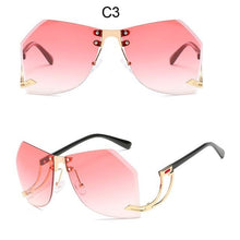 Load image into Gallery viewer, 2020 New Irregular Rimless Sunglasses Women Brand Designer Alloy Frame Oversize Gradient Sun Glasses Fashion Female Clear Shades - UK Fashion Market
