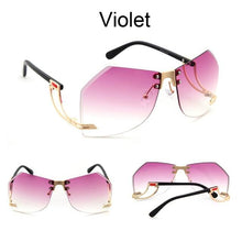 Load image into Gallery viewer, 2020 New Irregular Rimless Sunglasses Women Brand Designer Alloy Frame Oversize Gradient Sun Glasses Fashion Female Clear Shades - UK Fashion Market