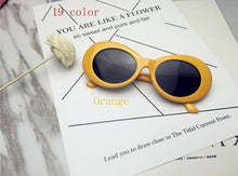 Load image into Gallery viewer, 2019 goggle Kurt Cobain glasses oval sunglasses ladies trendy 2018 hot Vintage retro sunglasses Women's white black eyewear UV - UK Fashion Market