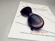 Load image into Gallery viewer, 2019 goggle Kurt Cobain glasses oval sunglasses ladies trendy 2018 hot Vintage retro sunglasses Women's white black eyewear UV - UK Fashion Market